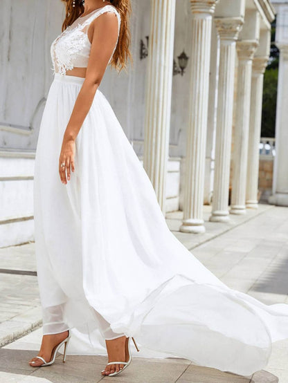 Enchanted Chiffon Lace Gown