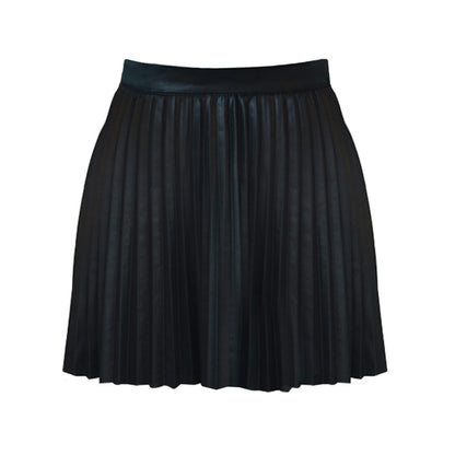 Pleated Mini Knit Skirt