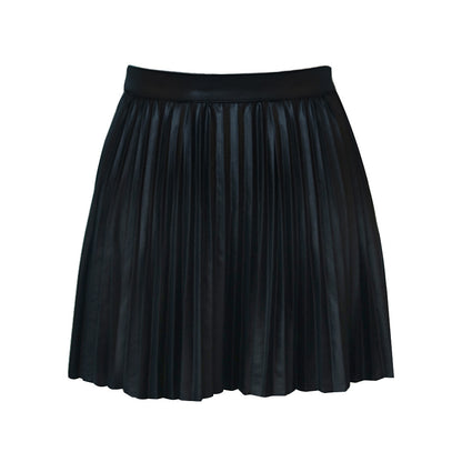 Pleated Mini Knit Skirt