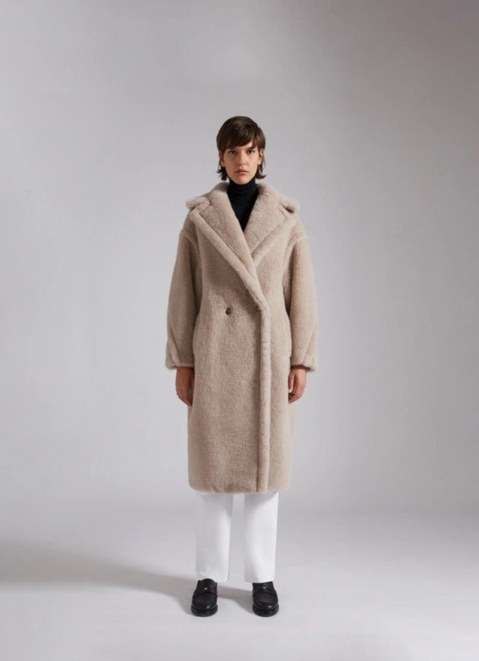 Plush Long Lamb Coat