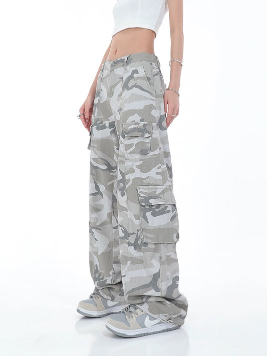 High-Waist Wide-Leg Cargo Pants