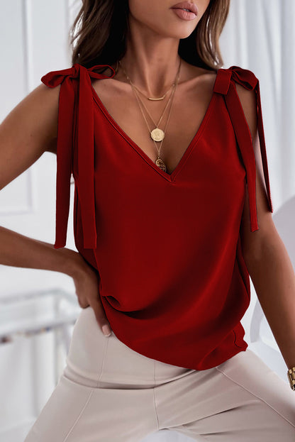 Elegant Knot Front Top