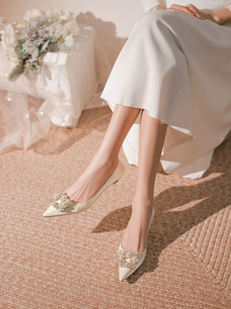 Jewel Square Toe Pumps