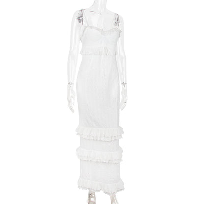 White Whisper Crochet Gown