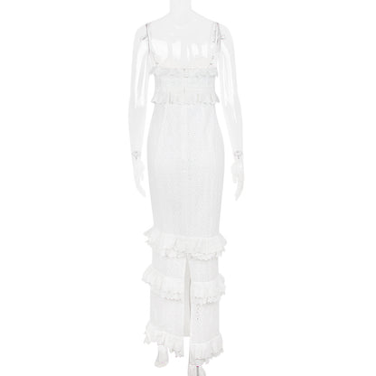 White Whisper Crochet Gown