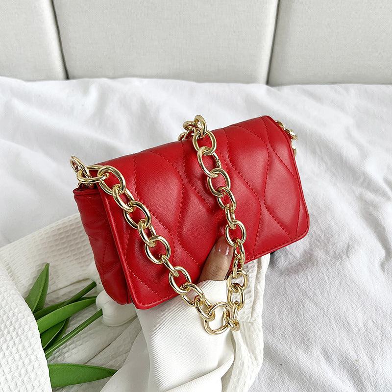 Vibrant Rhombus Chain Mini Satchel