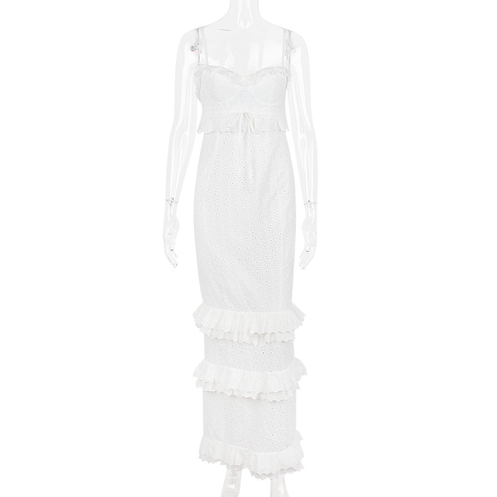 White Whisper Crochet Gown