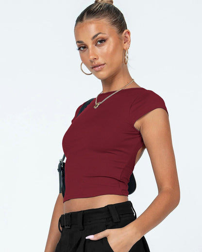 Summer Glow Crop Shirt