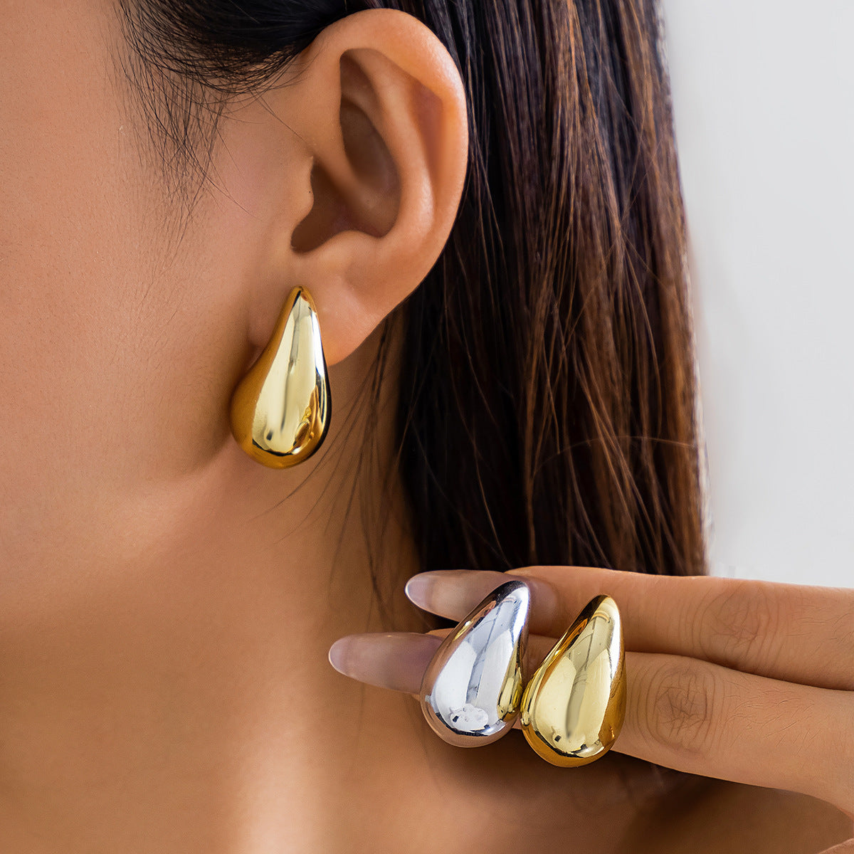 Glossy High-grade All-match Earrings