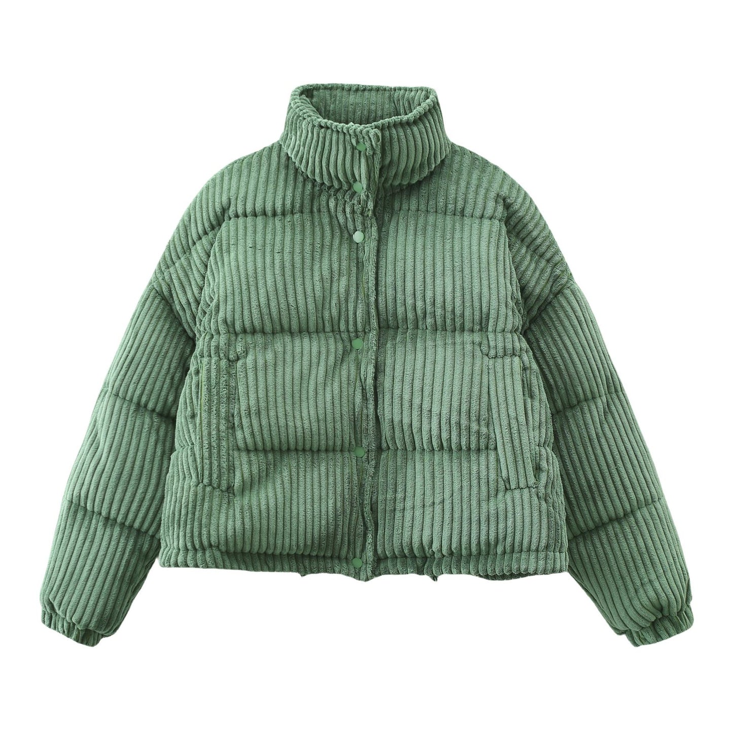 Warm Corduroy Puffer Jacket