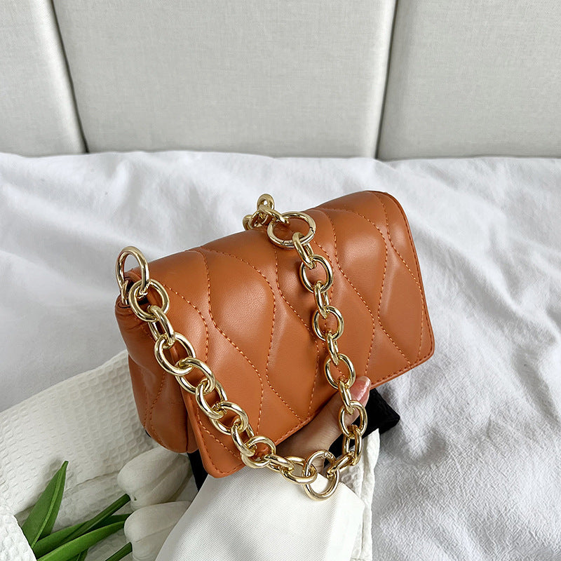 Vibrant Rhombus Chain Mini Satchel