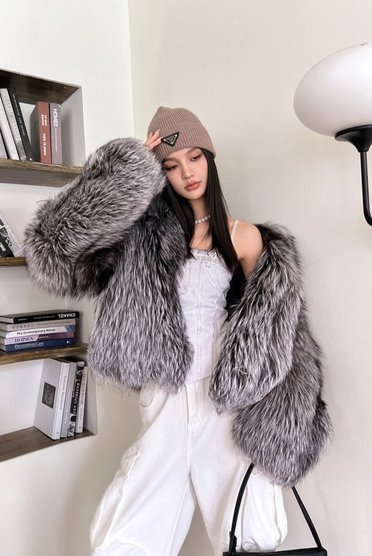 Women's Fur Coat Short Fashion Imitation Fox Autumn And Winter