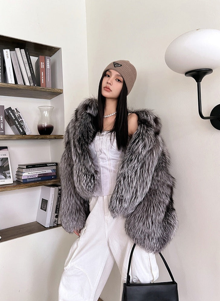 Women's Fur Coat Short Fashion Imitation Fox Autumn And Winter