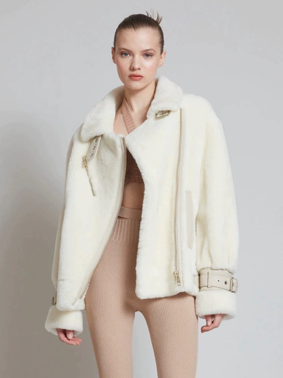 Zipper Cardigan Plush Warm Jacket