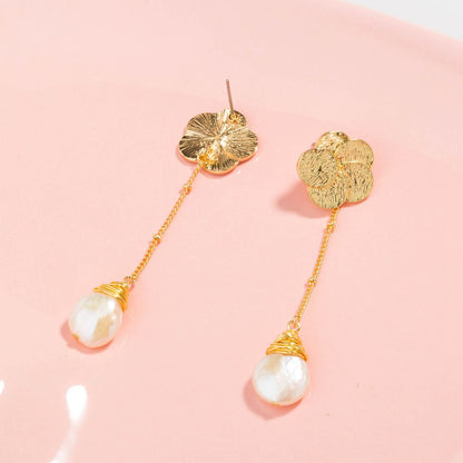 freshwater pearl earrings