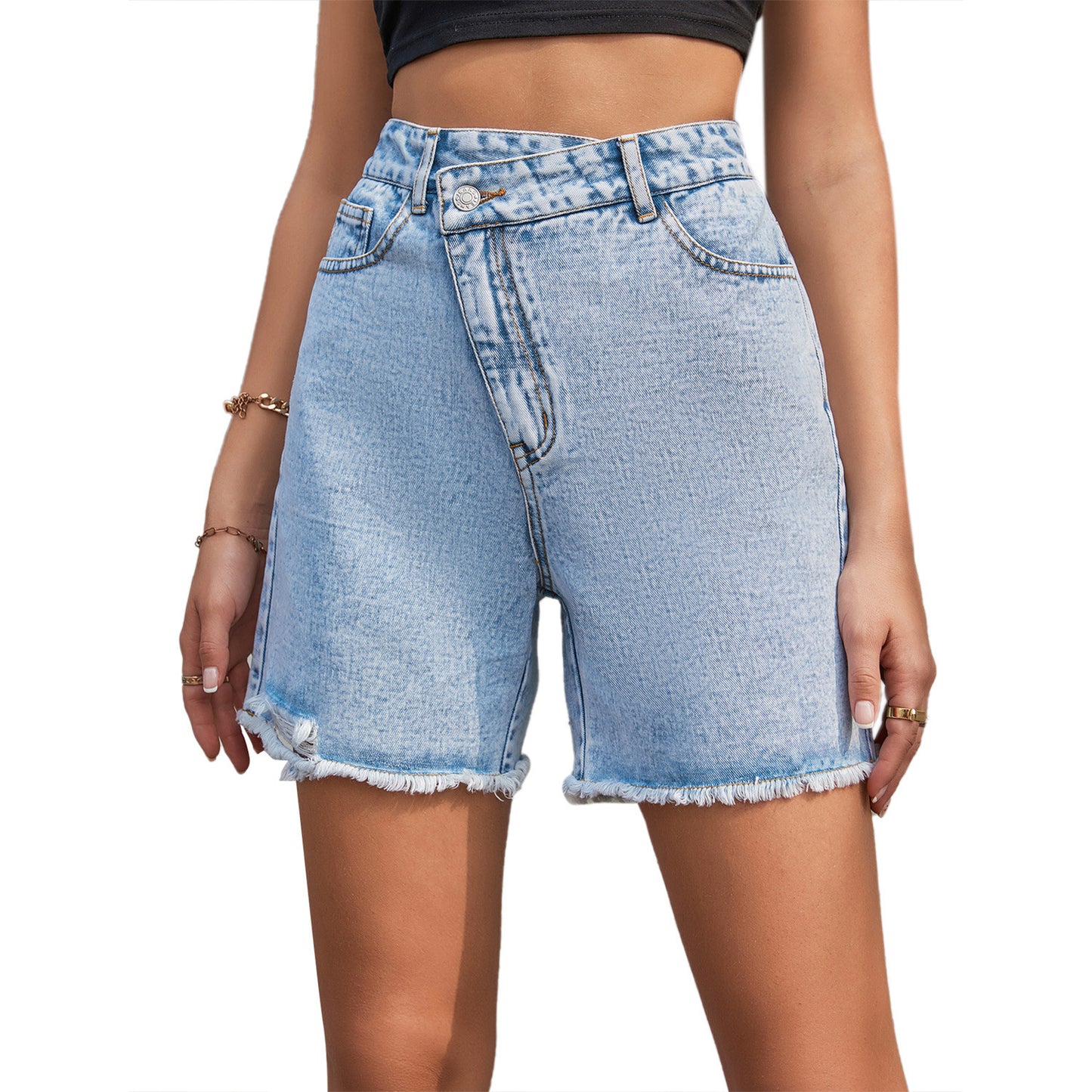 Vintage Vibe Denim Shorts