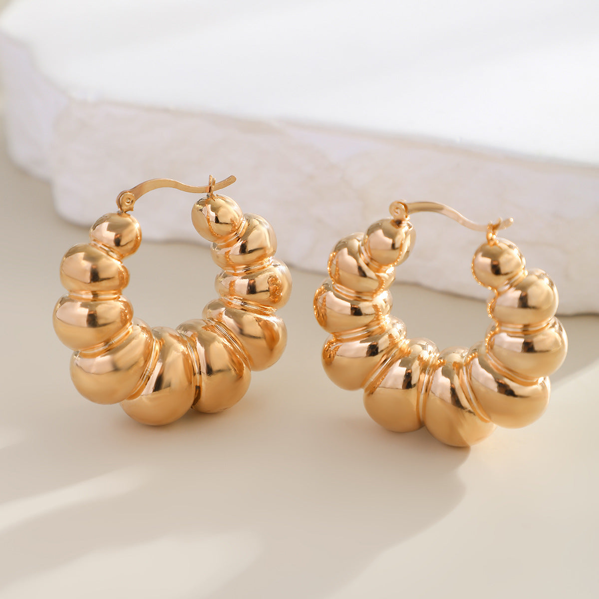 Simplistic Bold Wafer Earrings