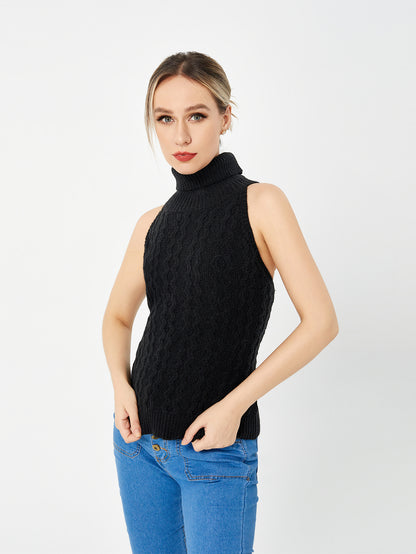 Stretch Casual Turtleneck Top