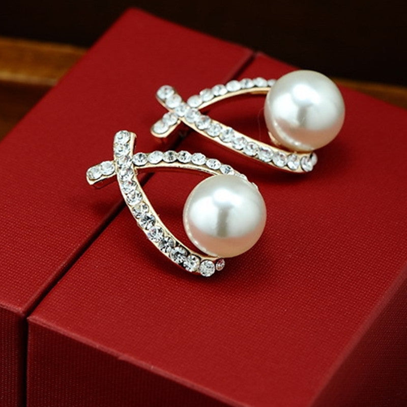 Retro Pearl  Earrings