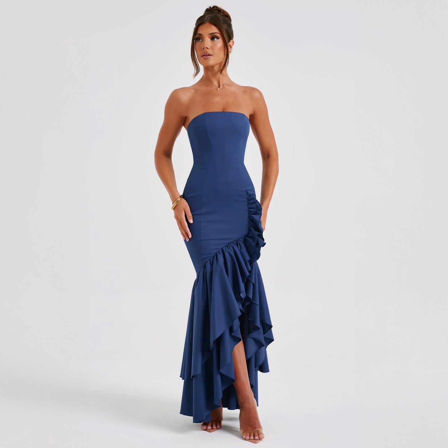 Irregular Charm Off-Shoulder Gown