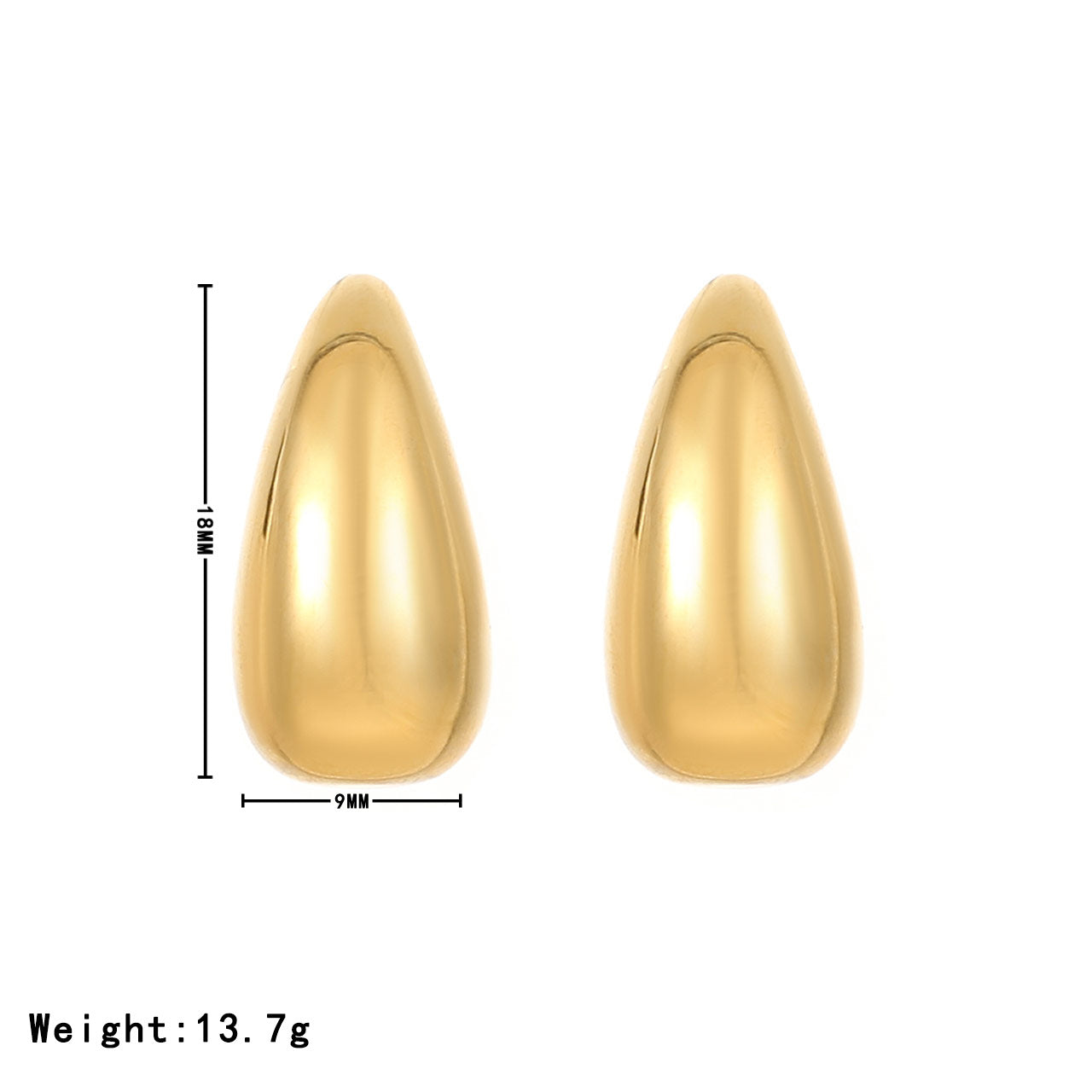 Glossy High-grade All-match Earrings