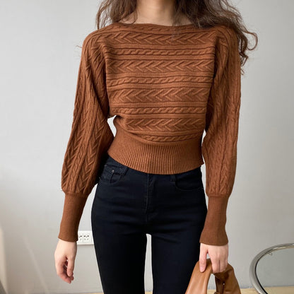 Round Neck Short Sweater