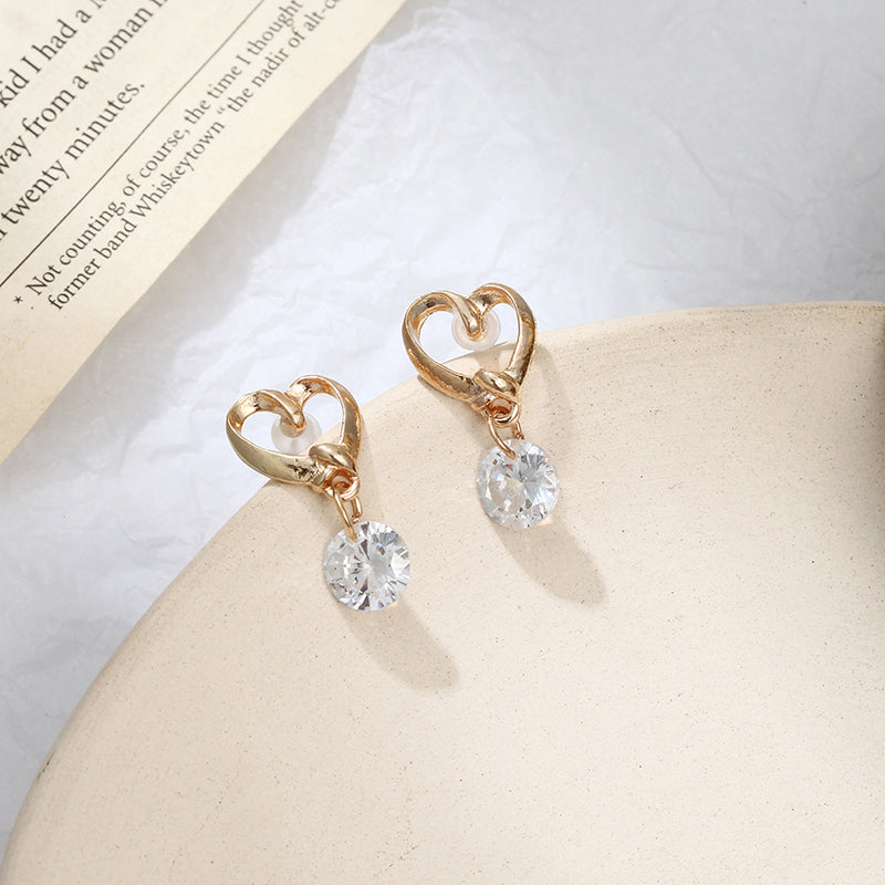 Shiny Zircon Earrings