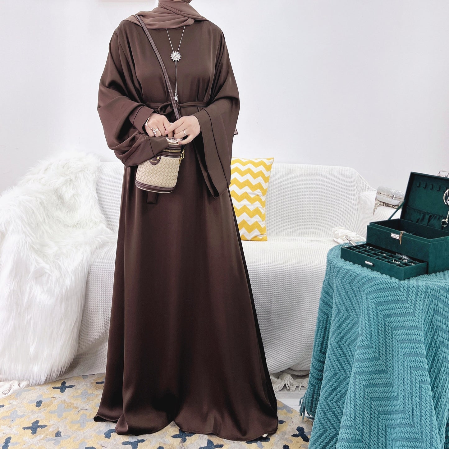 Turkish Solid Color - Multicolor Robe Dress