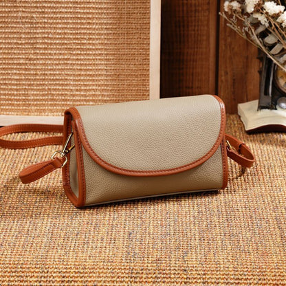 Classic Block Leather Crossbody