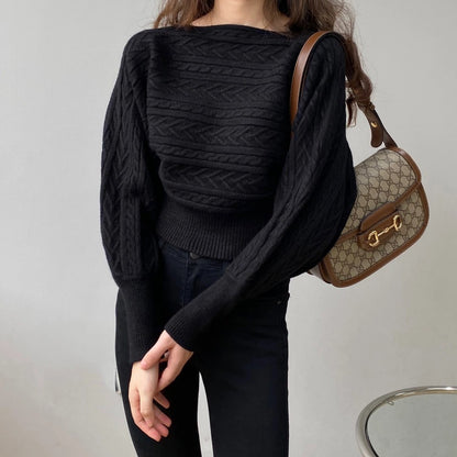 Round Neck Short Sweater