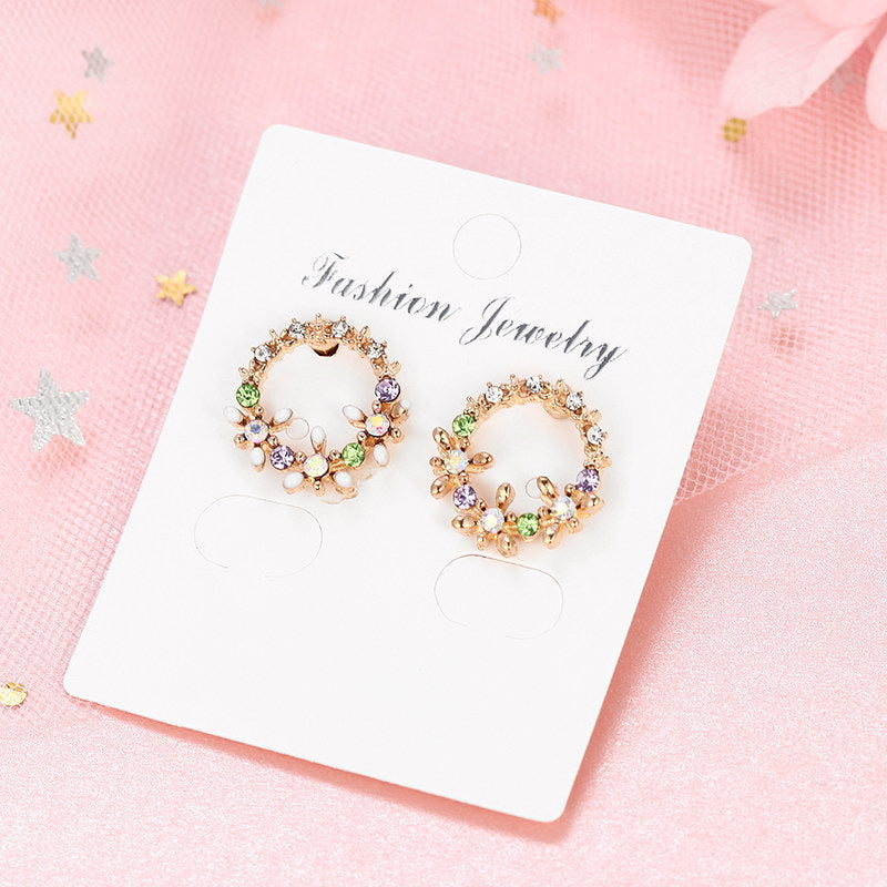 Bohemian Style Wreath Earrings