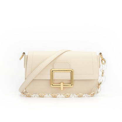 Couture Textured Cowhide Shoulder Bag