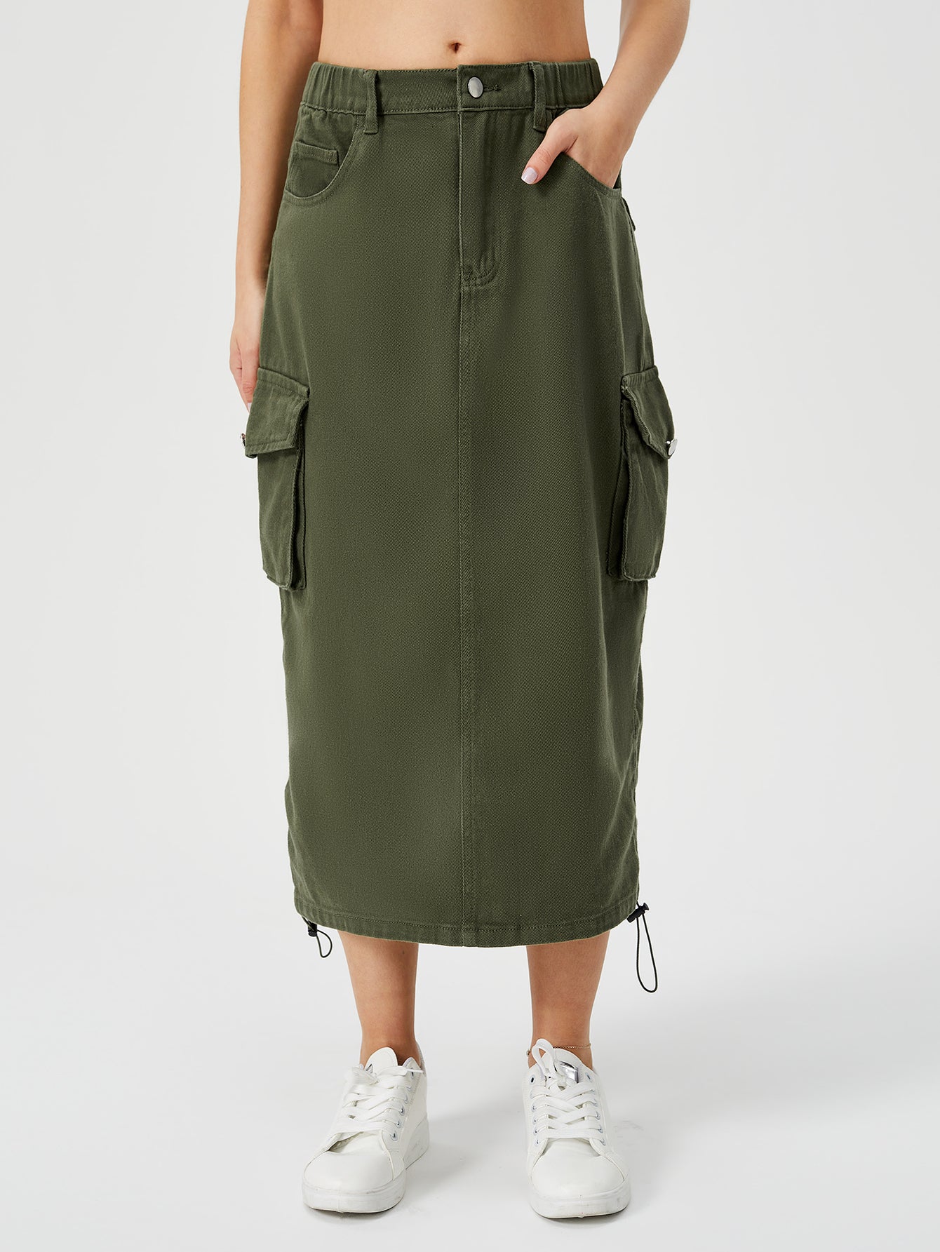 Cargo Long Skirt