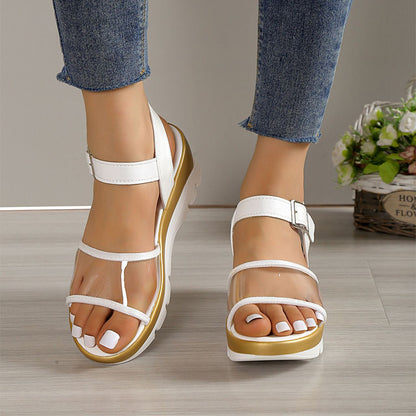 Clear Vision Buckle Sandals