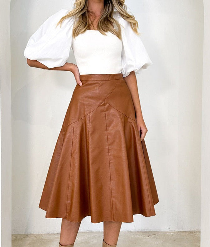 Prestige Pleat Midi Skirt