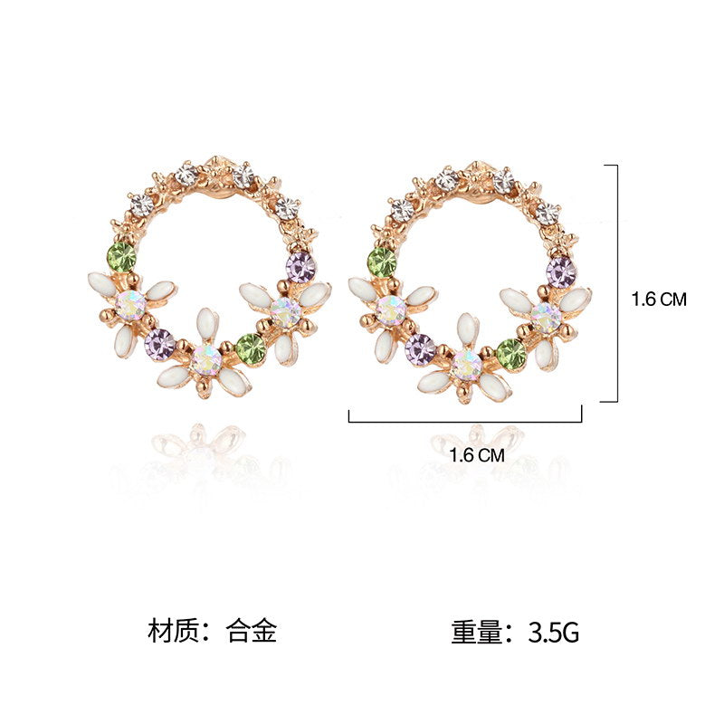 Bohemian Style Wreath Earrings