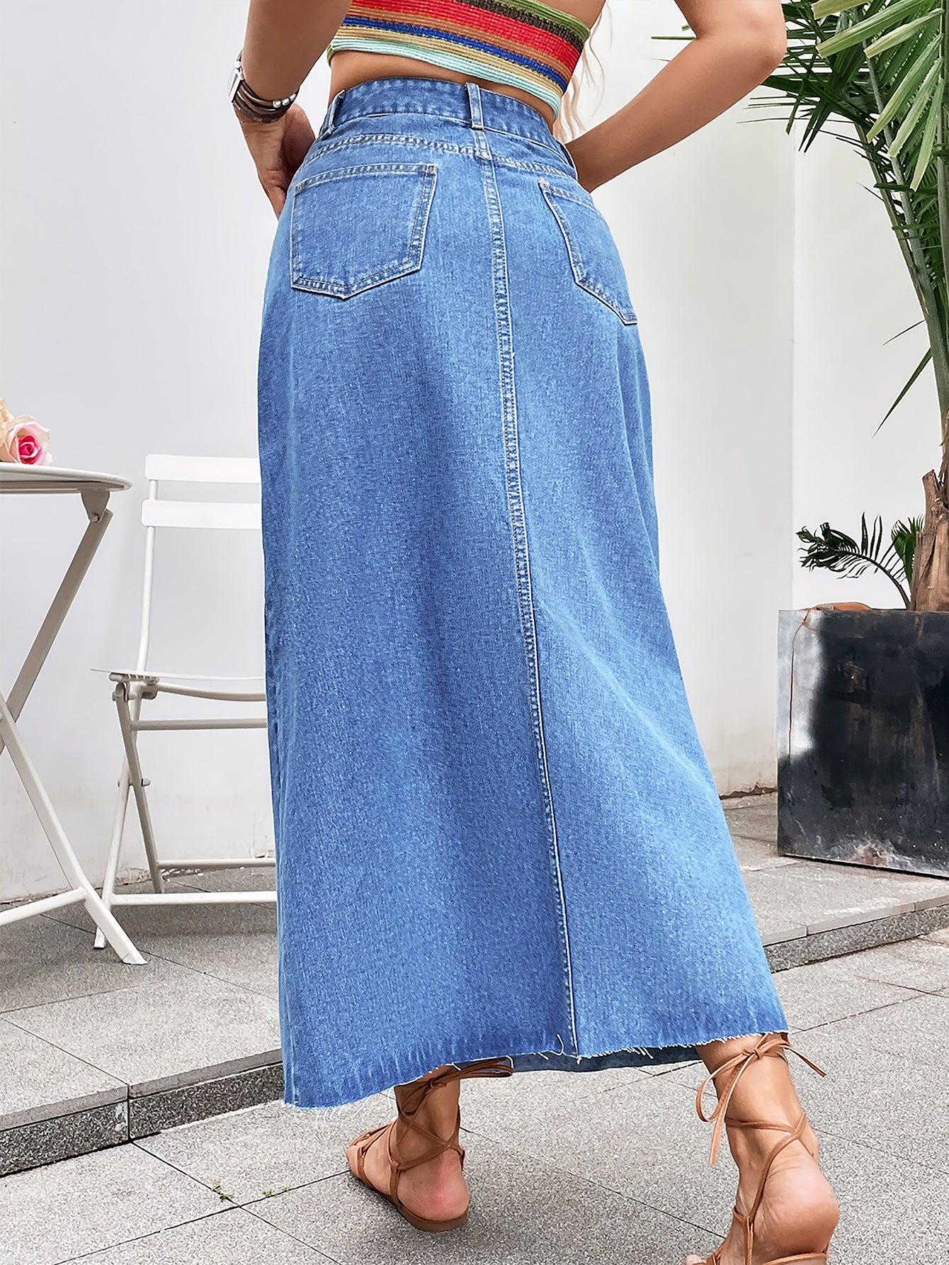 Trendsetter Slimming Denim Skirt