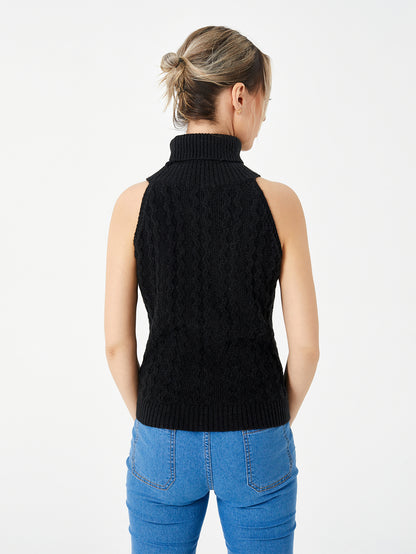 Stretch Casual Turtleneck Top